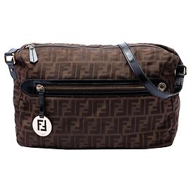 Fendi Marrone Zucca Canvas Crossbody
