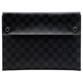 Louis Vuitton Black Damier Graphite Alpha Triple Pochette