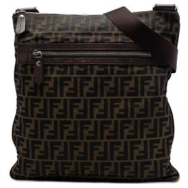 Fendi Marrone Zucca Canvas Crossbody