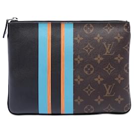 Louis Vuitton Pochette Plate MM Marrone Monogram