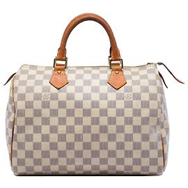 Louis Vuitton White Damier Azur Speedy 30