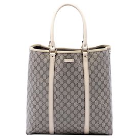 Gucci Beige GG Supreme Joy Vertikaler Tote