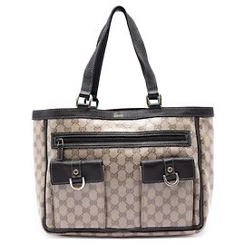 Tote Abbey GG Crystal D Ring beige Gucci