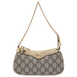Borsa a tracolla Gucci Beige Small GG Supreme Ophidia