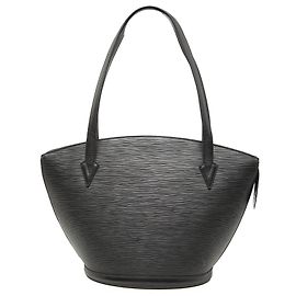 Louis Vuitton Black Epi Saint Jacques GM Long Strap