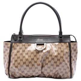 Tote Abbey GG Crystal D Ring Beige Gucci