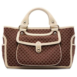 Celine Boogie Handtasche aus Macadam Canvas in Braun - Céline