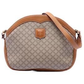 Céline Borsa a tracolla Celine in tela rivestita beige Macadam