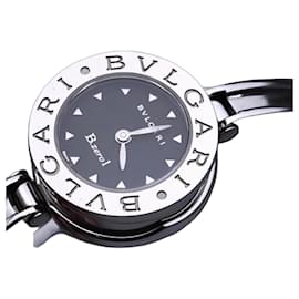 Bulgari Bvlgari B.zero1 Armbanduhr aus Stahl, schwarzes Zifferblatt