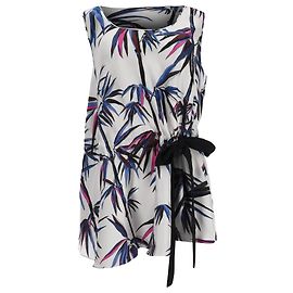 Emilio Pucci Bluse aus mehrfarbiger Seide mit Tropical Bamboo Signature Print
