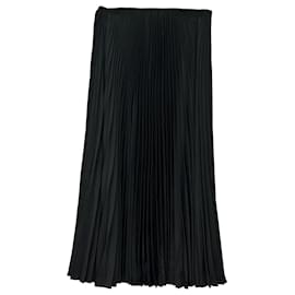 Falda midi plisada Joseph en poliéster negro