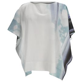 Top Kimono Tie-Dye en seda multicolor Diane von Furstenberg