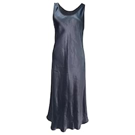 Vestido midi Talete Max Mara Leisure en acetato azul marino
