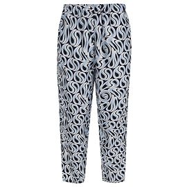 Marni gemusterte Hose mit Gummizug aus mehrfarbiger Seide