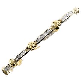 Autre Marque Bracciale con charm in oro 14K con diamante