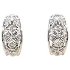 Autre Marque Ohrstecker aus 18K Weißgold und Diamanten