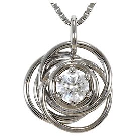 Autre Marque Collana in oro bianco 18K e diamanti