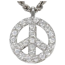 Autre Marque Collana in oro bianco 18K e diamanti
