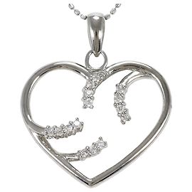 Autre Marque Collana in oro bianco 18K con diamante