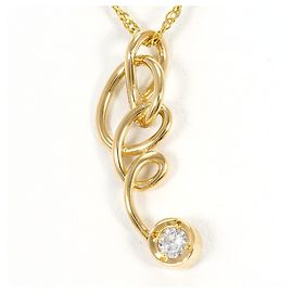 Autre Marque Collana in oro giallo 18K con diamante