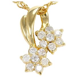 Autre Marque Collana in oro giallo 18K con diamante