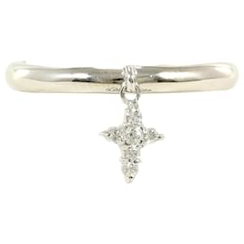 Autre Marque 18K Weißgold-Ring mit Diamant