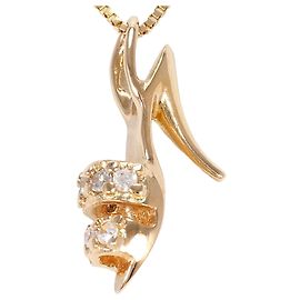 Autre Marque Collana in oro rosa 14K con diamante