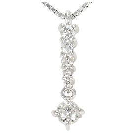 Autre Marque Collana in oro bianco 18K con diamante