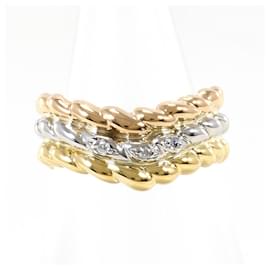 Eleganter Ring mit drei Metallbändern - Autre Marque