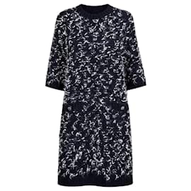 Chanel Paris Salzburg Bouclé Kleid Schwarz 40 FR