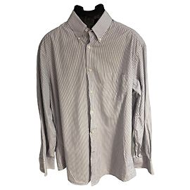 Camicia in cotone a righe Brunello Cucinelli