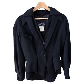Blazer Thierry Mugler Activ Black de mezcla de lana