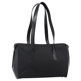 Borsa Tote LOEWE in tela nera e oro Auth ka4789