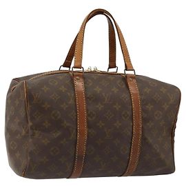 LOUIS VUITTON Monogram Sac Souple 35 Boston Bag M41626 LV Auth 184953