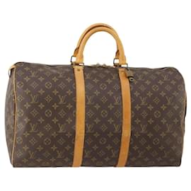 LOUIS VUITTON Borsa Boston Monogram Keepall 50 M41426 LV Auth 186091A
