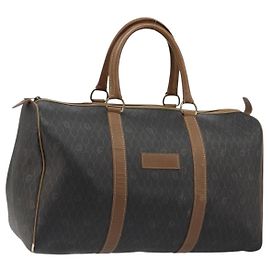 Borsa Boston Christian Dior in tela Honeycomb PVC Nero Oro Autentica ep14768