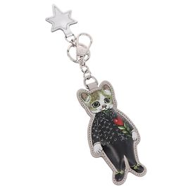 GUCCI GG Supreme Yuko Higuchi Boris Charm PVC Gray Auth 185848SM