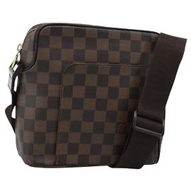 LOUIS VUITTON Borsa a Spalla Olaf PM Damier Ebene N41442 LV Auth ka4840