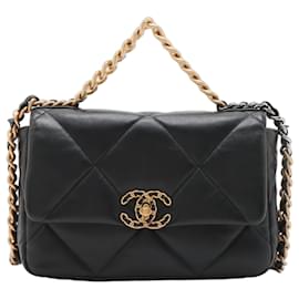 Borsa CHANEL 19 Medium in pelle di agnello trapuntata Nera