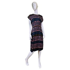 Marni Vestido midi estampado abstracto de seda