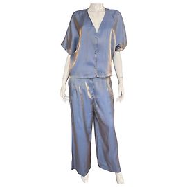 Autre Marque Conjunto Feminino Azul Denim Hunter