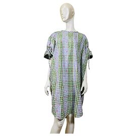 Henrik Vibskov Renew Gingham Checked Midi Dress