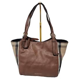 Burberry Small Canterbury Tote Bag aus House Check Canvas und Leder