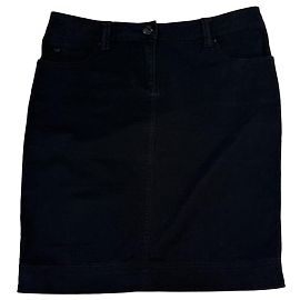 Falda lápiz Armani Jeans de mezcla de algodón negro