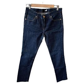 Love Moschino Damen Jeans aus Dark Wash Denim