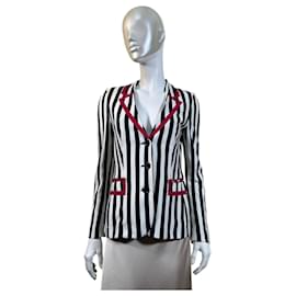 Moschino Cheap and Chic Striped Blazer - Black & White - Moschino Cheap And Chic