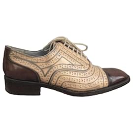 Stéphane Kelian Scarpe Oxford in Pelle Bicolore