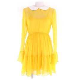 Vestido de seda chiffon Gucci