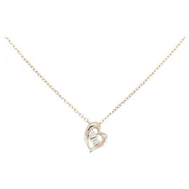 Autre Marque Collana in oro rosa K10 e diamanti