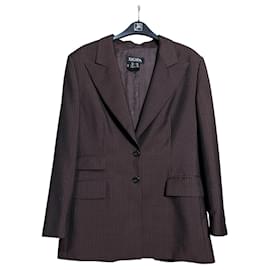 Blazer Gessato Escada Margaretha Ley in Lana e Mohair